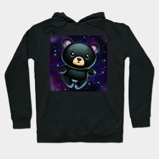 Black Bear In Space Hoodie